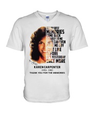 Karen Carpenter V-Neck T-Shirt tile