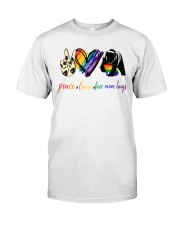 Peace Love Mom Hugs Classic T-Shirt tile