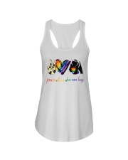 Peace Love Mom Hugs Ladies Flowy Tank tile
