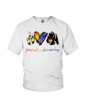 Peace Love Mom Hugs Youth T-Shirt tile