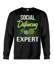 Social Distancing Expert Girl Crewneck Sweatshirt thumbnail