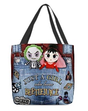 Beetlejuice Overalls All-over Tote back