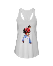 Black Man Ladies Flowy Tank tile