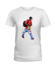 Black Man Ladies T-Shirt tile