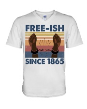 Freeish Since 1865 V-Neck T-Shirt thumbnail