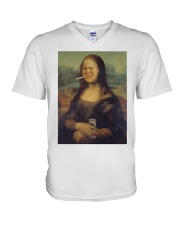 Mona Smoking V-Neck T-Shirt tile