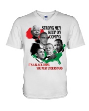 Strong Men V-Neck T-Shirt tile
