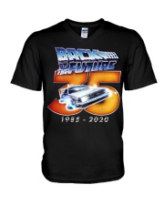 Back To The Future V-Neck T-Shirt tile