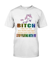 Unicorn Stop Playing With Me Classic T-Shirt thumbnail