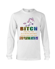 Unicorn Stop Playing With Me Long Sleeve Tee thumbnail