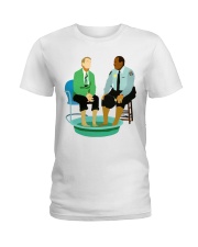 Mr Rogers Neighborhood Being Black Ladies T-Shirt tile