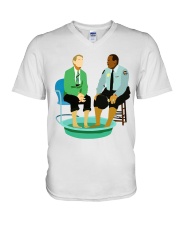 Mr Rogers Neighborhood Being Black V-Neck T-Shirt tile