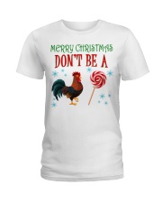 Merry Xmas Chicken Ladies T-Shirt thumbnail