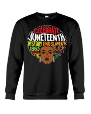 Black Lady Hair Typo Crewneck Sweatshirt tile