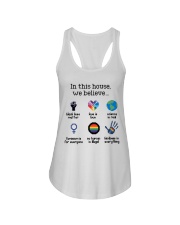 In This House Ladies Flowy Tank tile