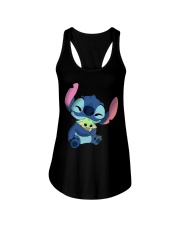 Stitch Ladies Flowy Tank tile