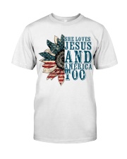 Love Jesus And USA Classic T-Shirt tile