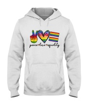 Peace Love Equality Hooded Sweatshirt tile