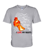 I Love My Roots V-Neck T-Shirt tile