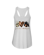 Peace Love Black Boy Mom Ladies Flowy Tank tile