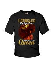 Black Girl Queen Youth T-Shirt tile