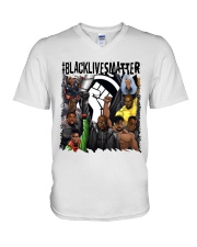 Black Lives Matter Hero V-Neck T-Shirt tile