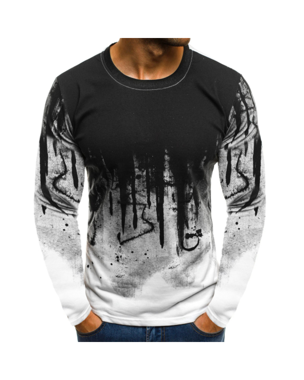 20213D printed T-shirt male cute casual O-neck men's T-shirt animal long-sleeved funny T-shirt fashion 2021 summer male template