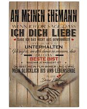An meine ehemann 24x36 Poster front