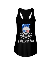 I will cut you Ladies Flowy Tank thumbnail
