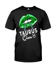 Taurus Queen Lips Chain Zodiac St Patricks Day Premium Fit Mens Tee tile