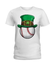 Baseball St Patricks Day Ladies T-Shirt tile