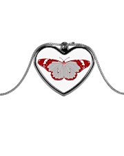 Frail Butterfly Metallic Heart Necklace thumbnail