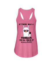 If there was a problem I'll solve it Ladies Flowy Tank front