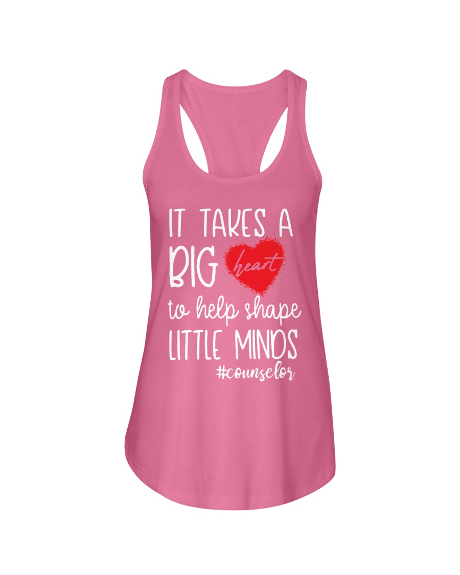 It takes a big Heart to help shape little minds Ladies Flowy Tank
