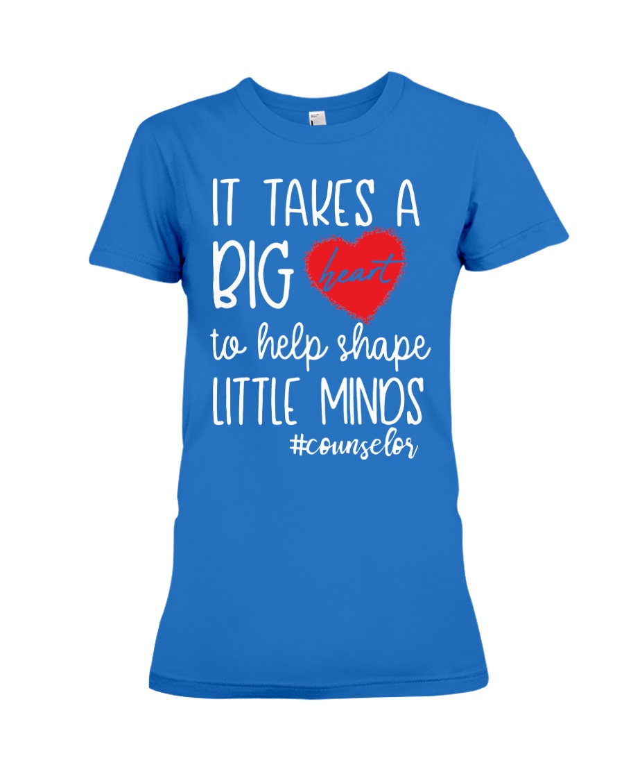 It takes a big Heart to help shape little minds Premium Fit Ladies Tee
