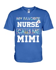My Favorite Nurse Calls Me Mimi V-Neck T-Shirt thumbnail