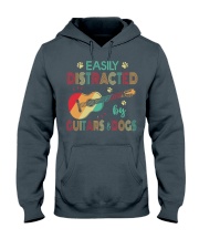 Easily Distracted by Guitars and Dogs Hooded Sweatshirt thumbnail