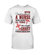 Never Underestimate a Nurse Premium Fit Mens Tee thumbnail