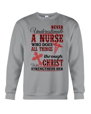 Never Underestimate a Nurse Crewneck Sweatshirt thumbnail