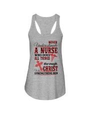 Never Underestimate a Nurse Ladies Flowy Tank thumbnail
