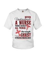 Never Underestimate a Nurse Youth T-Shirt thumbnail