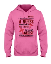 Never Underestimate a Nurse Hooded Sweatshirt thumbnail