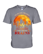 Multiple Sclerosis Halloween V-Neck T-Shirt thumbnail