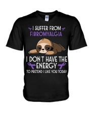I suffer from Fibromyalgia V-Neck T-Shirt thumbnail