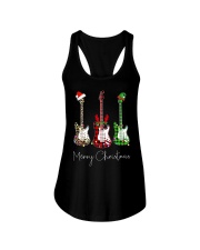 Merry Christmas Guitarist Ladies Flowy Tank thumbnail