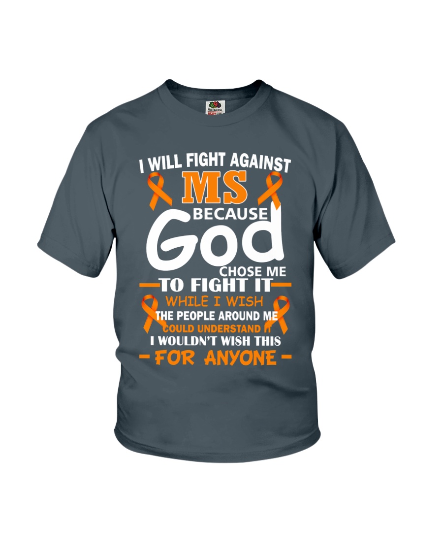 I will fight against MS Youth T-Shirt