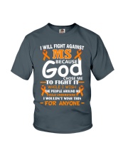 I will fight against MS Youth T-Shirt front