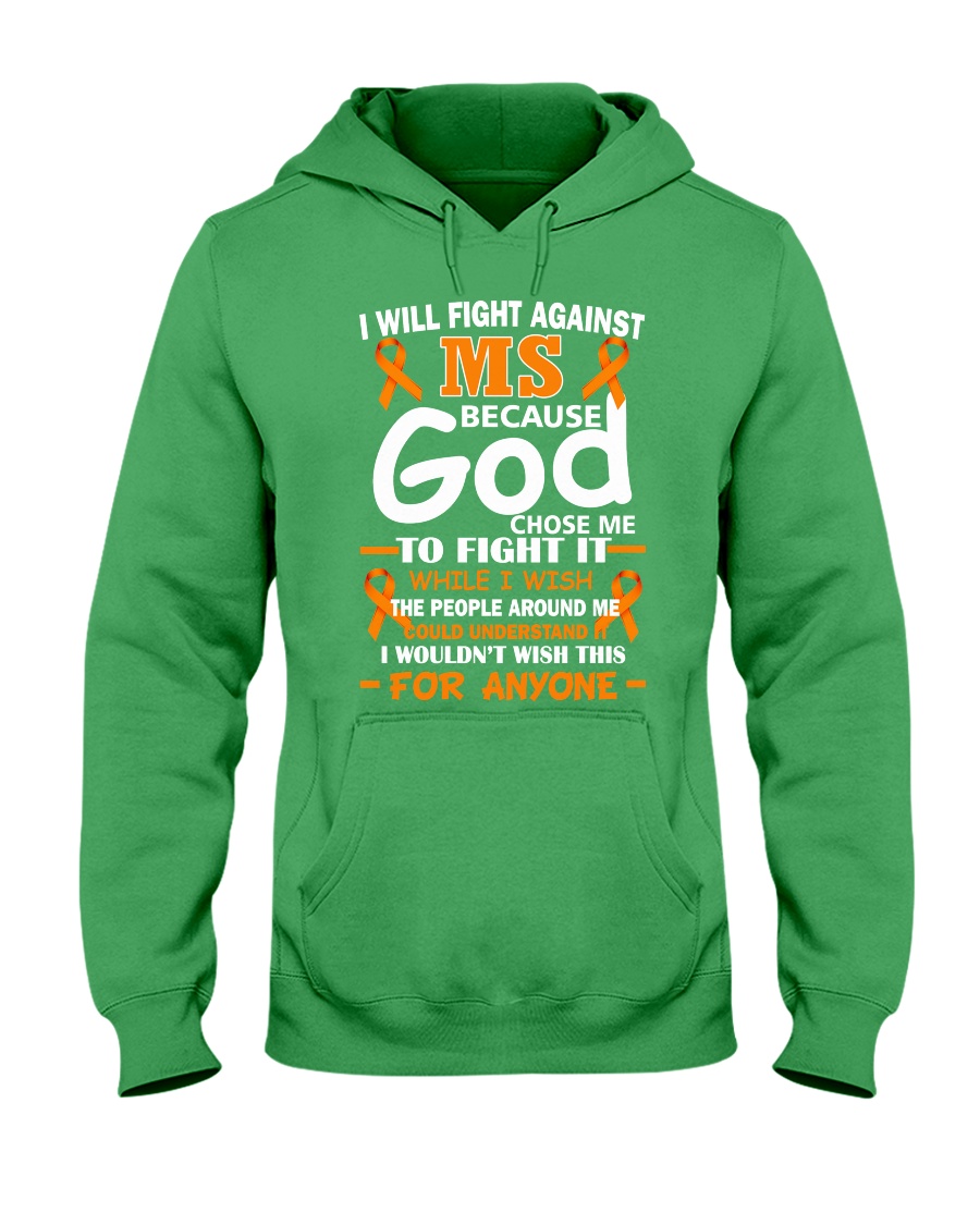 I will fight against MS Hooded Sweatshirt