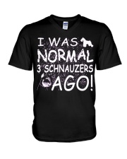 Schnauzers V-Neck T-Shirt thumbnail