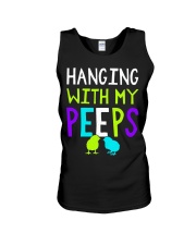 Hanging with my peeps funny easter t shirt Unisex Tank thumbnail